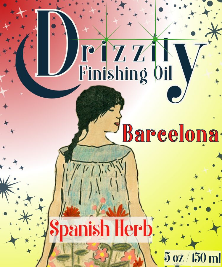 Drizzily Barcelona Spanish Herb label